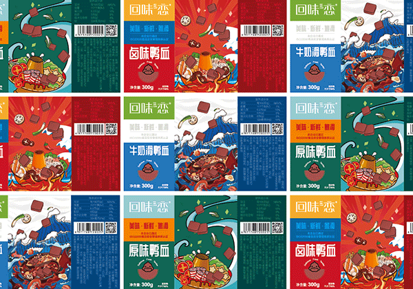 回味戀鴨血包裝設(shè)計